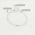 S Letter - Initial White Gold Diamond Ring